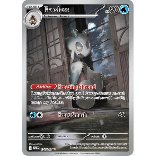 Froslass 174/167 SV Twilight Masquerade Illustration Rare Holo Pokemon Card NEAR MINT TCG