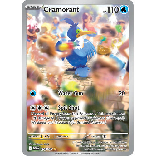 Cramorant 176/167 SV Twilight Masquerade Illustration Rare Holo Pokemon Card NEAR MINT TCG