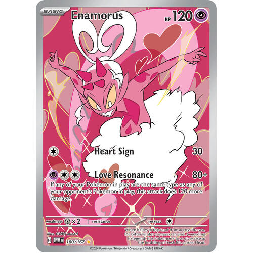 Enamorus 180/167 SV Twilight Masquerade Illustration Rare Holo Pokemon Card NEAR MINT TCG