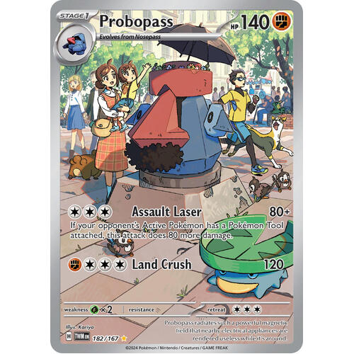 Probopass 182/167 SV Twilight Masquerade Illustration Rare Holo Pokemon Card NEAR MINT TCG