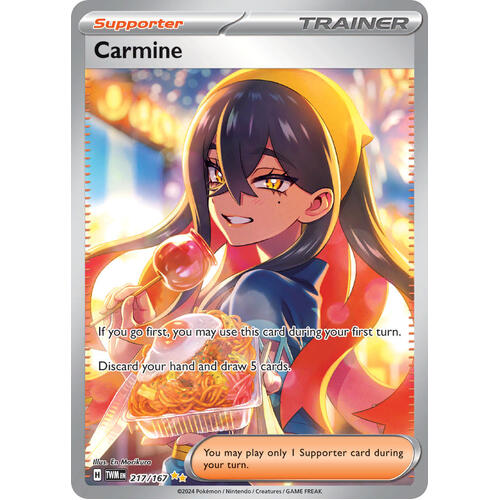 Carmine 217/167 SV Twilight Masquerade Special Illustration Rare Holo Pokemon Card NEAR MINT TCG