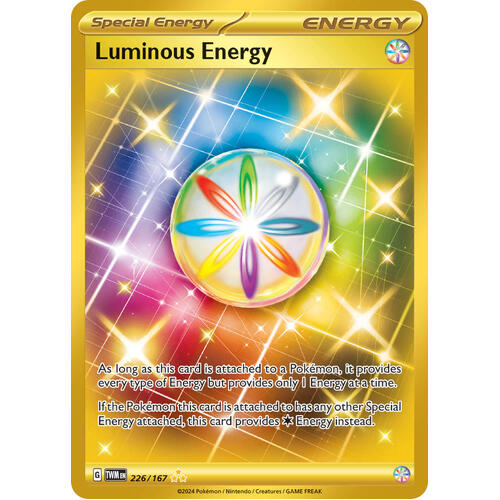 Luminous Energy 226/167 SV Twilight Masquerade Full Art Gold Secret Rare Holo Pokemon Card NEAR MINT TCG