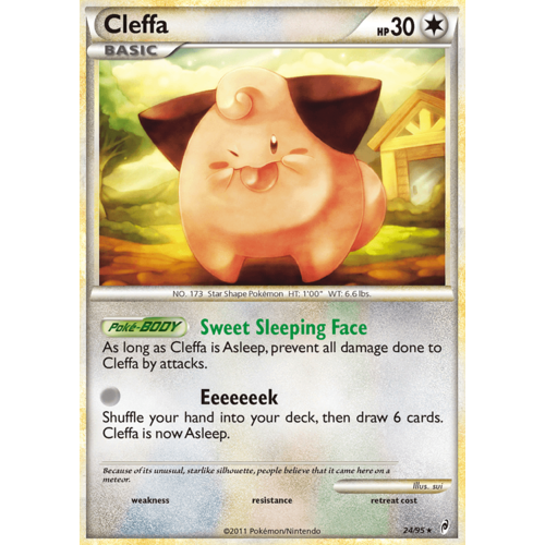 Cleffa 24/95 Call of Legends Rare Pokemon Card NEAR MINT TCG