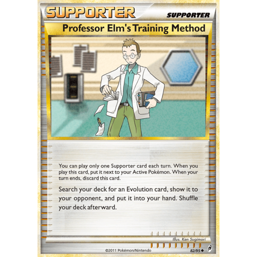 Professor Elm's Training Method 82/95 Call of Legends Uncommon Trainer Pokemon Card NEAR MINT TCG