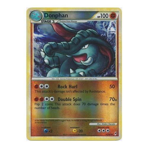 Donphan 42/95 Call of Legends Reverse Holo Uncommon Pokemon Card NEAR MINT TCG