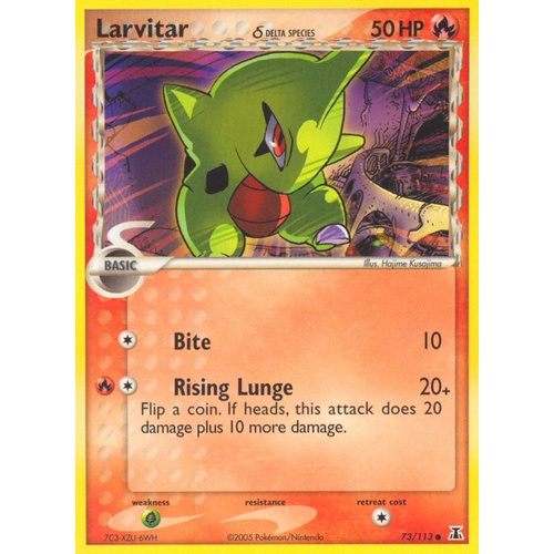 Larvitar (Delta Species) 73/113 EX Delta Species Common Pokemon Card NEAR MINT TCG