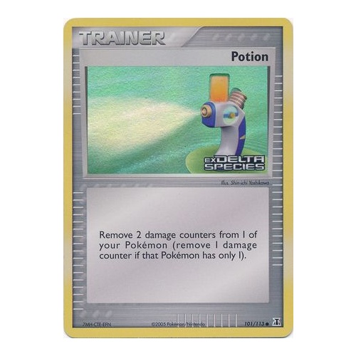 Potion 101/113 EX Delta Species Reverse Holo Common Trainer Pokemon Card NEAR MINT TCG