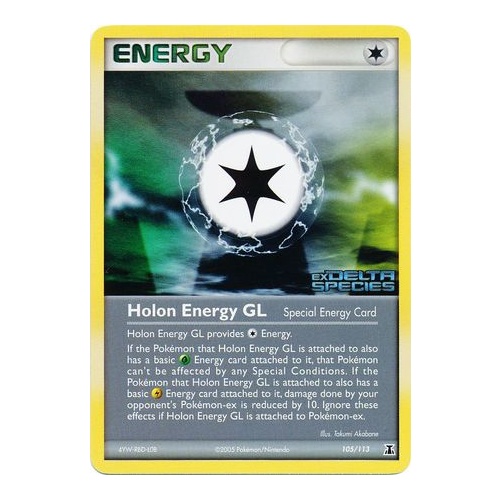 Holon Energy GL 105/113 EX Delta Species Reverse Holo Rare Pokemon Card NEAR MINT TCG