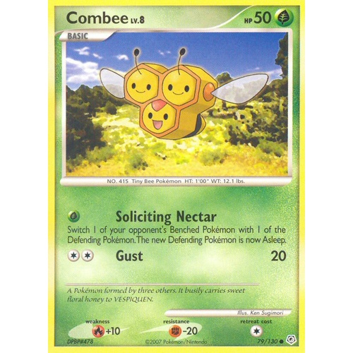 Combee 79/130 DP Base Set Common Pokemon Card NEAR MINT TCG