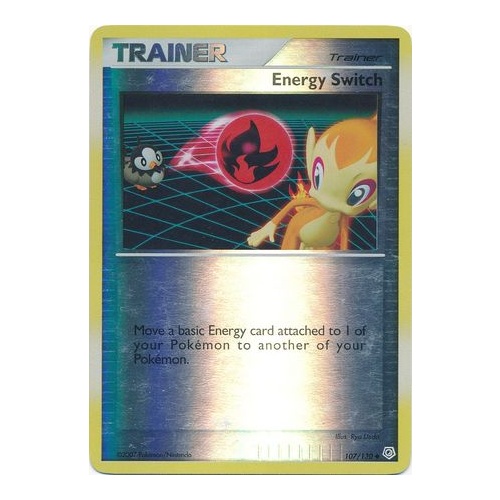 Energy Switch 107/130 DP Base Set Reverse Holo Uncommon Trainer Pokemon Card NEAR MINT TCG