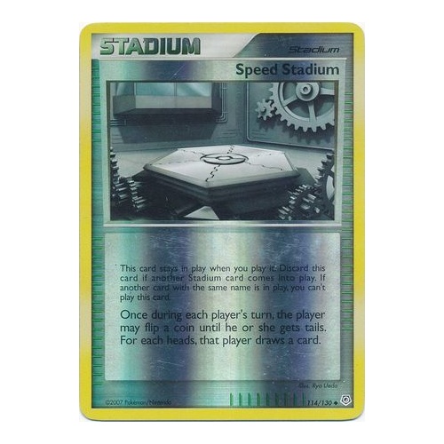 Speed Stadium 114/130 DP Base Set Reverse Holo Uncommon Trainer Pokemon Card NEAR MINT TCG