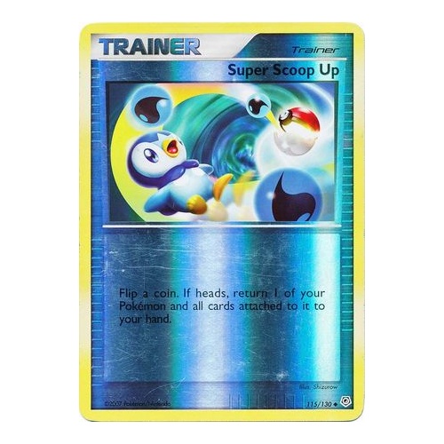 Super Scoop Up 115/130 DP Base Set Reverse Holo Uncommon Trainer Pokemon Card NEAR MINT TCG