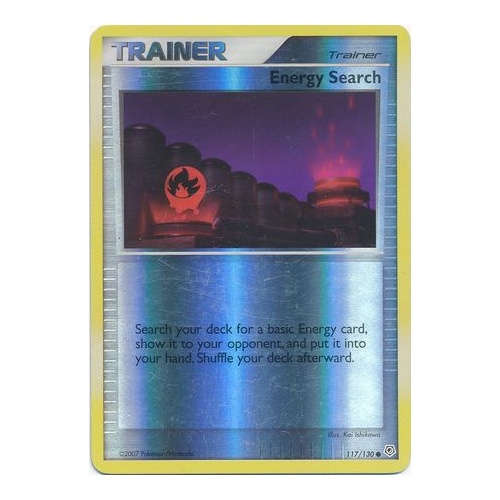 Energy Seach 117/130 DP Base Set Reverse Holo Common Trainer Pokemon Card NEAR MINT TCG