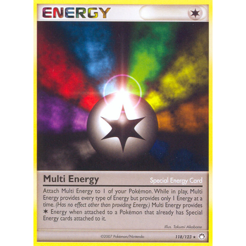 Multi Energy 118/123 DP Mysterious Treasures Rare Pokemon Card NEAR MINT TCG