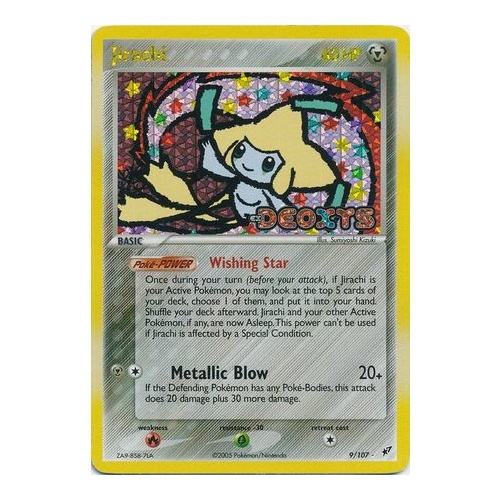 Jirachi 9/107 EX Deoxys Reverse Holo Rare Pokemon Card NEAR MINT TCG