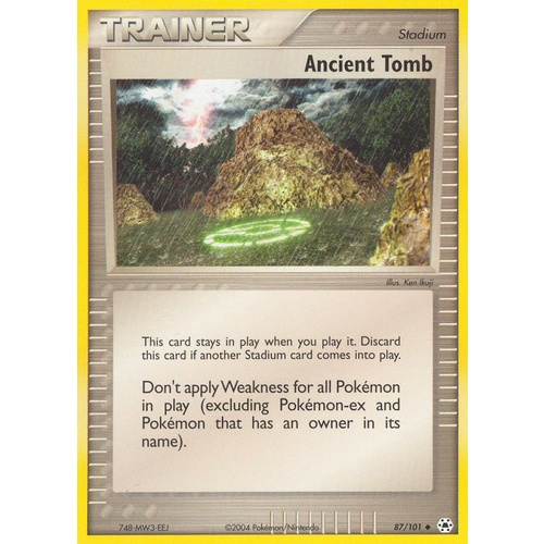 Ancient Tomb 87/101 EX Hidden Legends Uncommon Trainer Pokemon Card NEAR MINT TCG