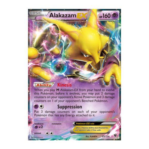 Check the actual price of your Alakazam-EX 25/124 Pokemon card