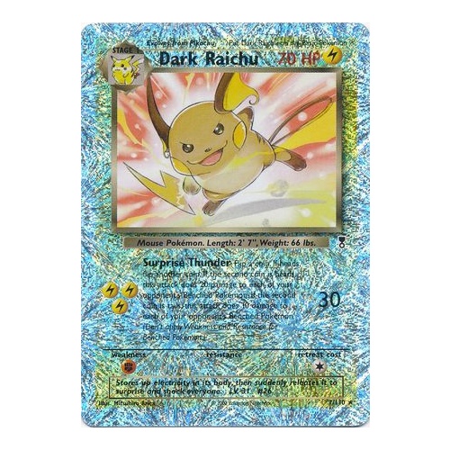 Dark Raichu 7 110 Legendary Collection Reverse Holo Rare Pokemon Card Near Mint Tcg