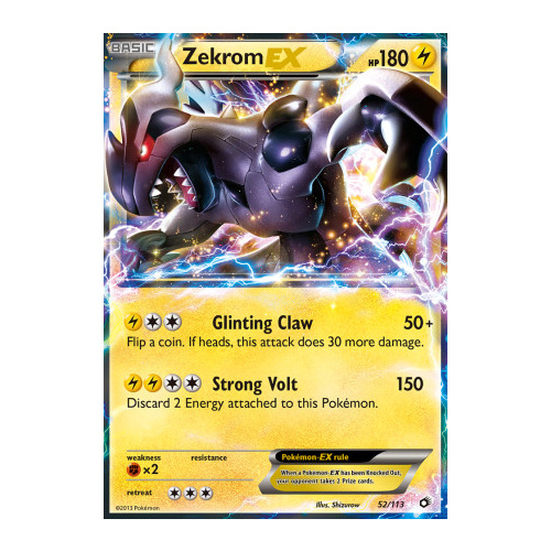 M Zekrom Ex pokemon card