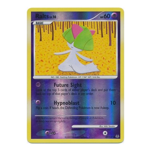 Ralts 89/127 Platinum Base Set Reverse Holo Common Pokemon Card NEAR MINT TCG