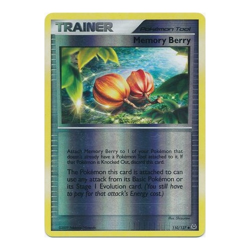 Memory Berry 110/127 Platinum Base Set Reverse Holo Uncommon Trainer Pokemon Card NEAR MINT TCG