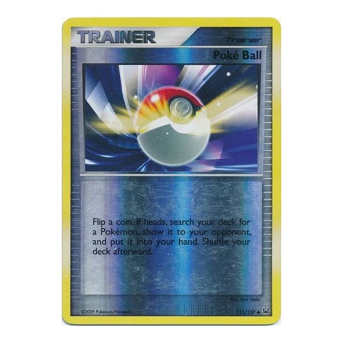 Poke Ball 113/127 Platinum Base Set Reverse Holo Uncommon Trainer Pokemon Card NEAR MINT TCG