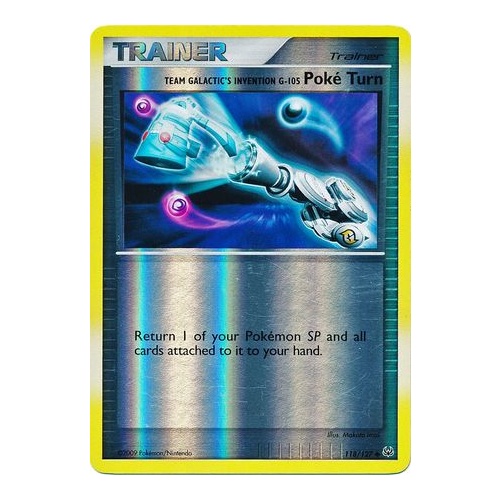 Team Galactic's Invention G-105 Poke Turn 118/127 Platinum Base Set Reverse Holo Uncommon Trainer Pokemon Card NEAR MINT TCG