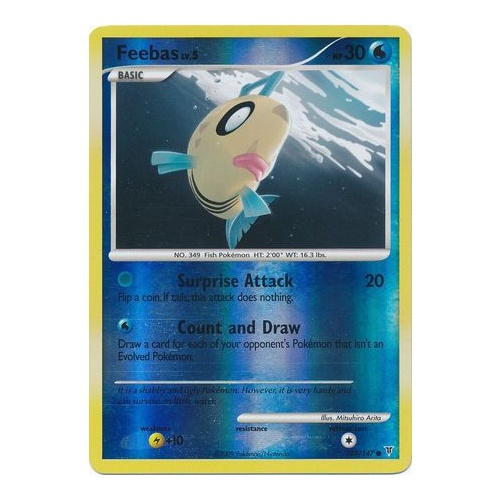 Feebas 104/147 Platinum Supreme Victors Reverse Holo Common Pokemon Card NEAR MINT TCG