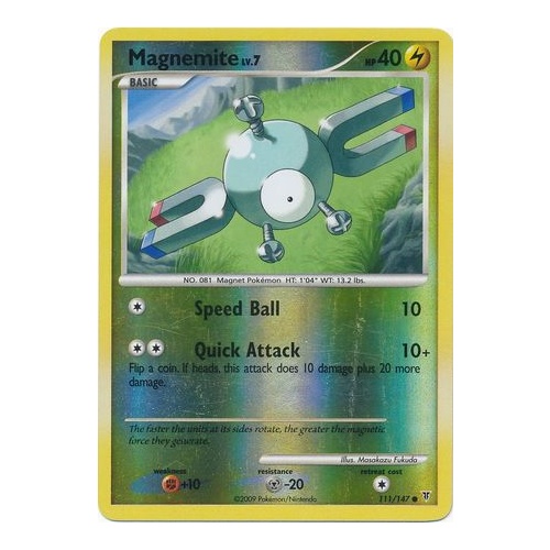 Magnemite 111/147 Platinum Supreme Victors Reverse Holo Common Pokemon Card NEAR MINT TCG