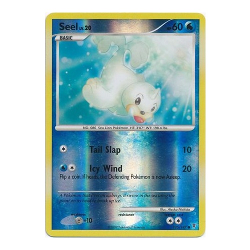 Seel 125/147 Platinum Supreme Victors Reverse Holo Common Pokemon Card NEAR MINT TCG