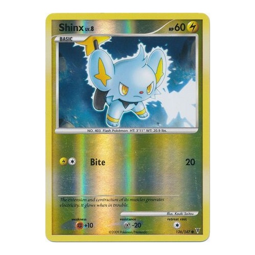 Shinx 126/147 Platinum Supreme Victors Reverse Holo Common Pokemon Card NEAR MINT TCG