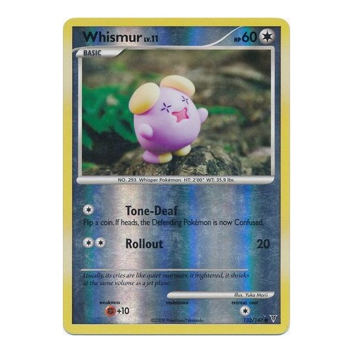 Whismur 132/147 Platinum Supreme Victors Reverse Holo Common Pokemon Card NEAR MINT TCG