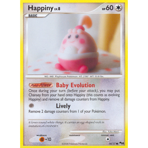 Happiny 14/17 POP Series 8 Holo Pokemon Card NEAR MINT TCG