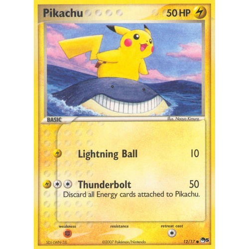 LIGHTLY PLAYED Pikachu 12/17 POP Series 5 Common Pokemon Card NEAR MINT TCG