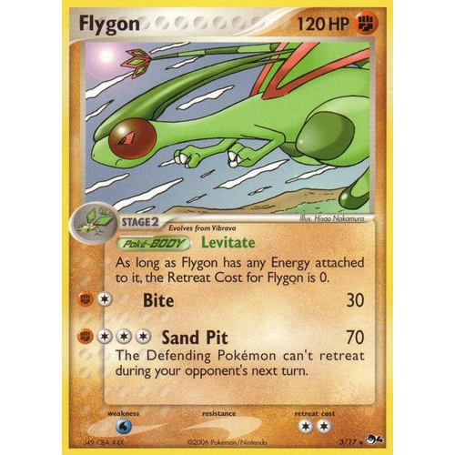 LIGHTLY PLAYED Flygon 3/17 POP Series 4 Holo Rare Pokemon Card NEAR MINT TCG