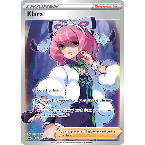 Klara SWSH302 Black Star Promo Pokemon Card NEAR MINT TCG