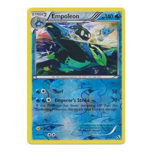 Empoleon 35/113 BW Legendary Treasures Reverse Holo Rare Pokemon Card NEAR MINT TCG