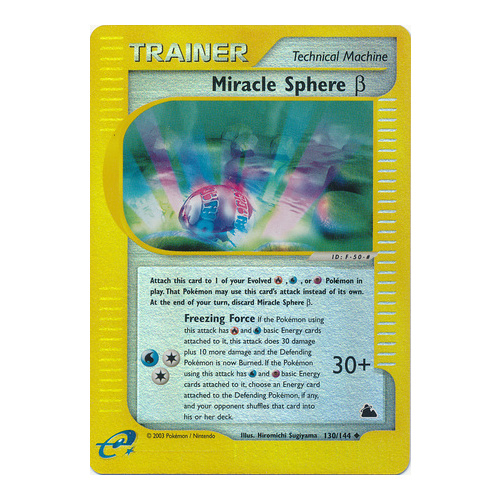 Miracle Sphere Beta 130 144 E Series Skyridge Reverse Holo Trainer Pokemon Card Near Mint Tcg