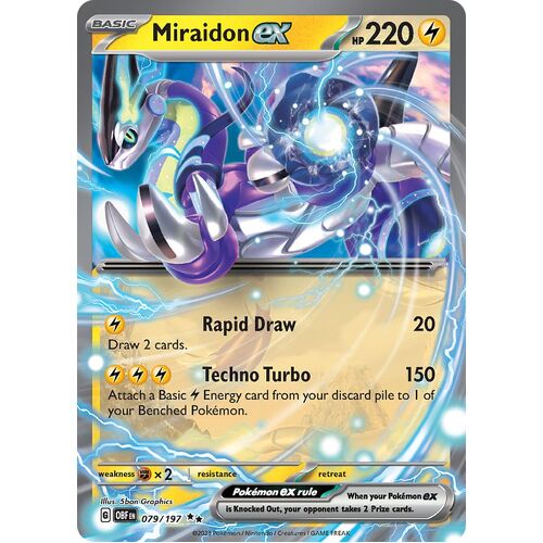 Pokemon - Miraidon EX -253/198 - Secret Rare -Gold Holo