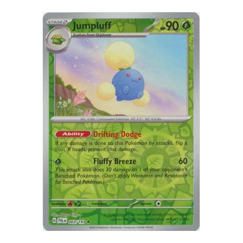 Jumpluff 003/167 SV Paldea Evolved Reverse Holo Rare Pokemon Card NEAR MINT TCG