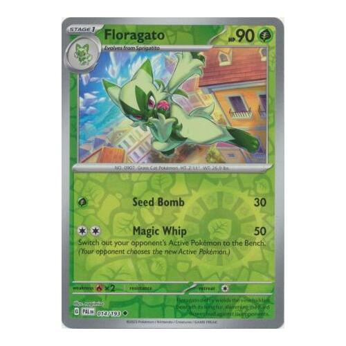 Floragato 014/167 SV Paldea Evolved Reverse Holo Uncommon Pokemon Card NEAR MINT TCG