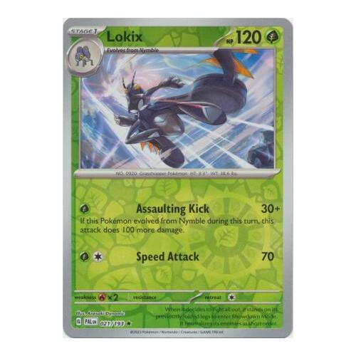 Lokix 021/167 SV Paldea Evolved Reverse Holo Rare Pokemon Card NEAR MINT TCG