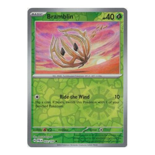 Bramblin 022/167 SV Paldea Evolved Reverse Holo Common Pokemon Card NEAR MINT TCG