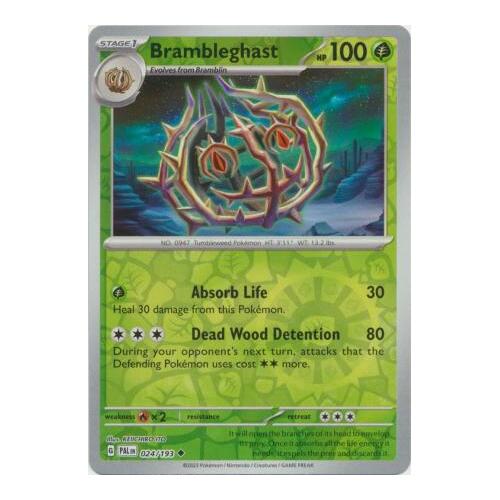 Brambleghast 024/167 SV Paldea Evolved Reverse Holo Uncommon Pokemon Card NEAR MINT TCG