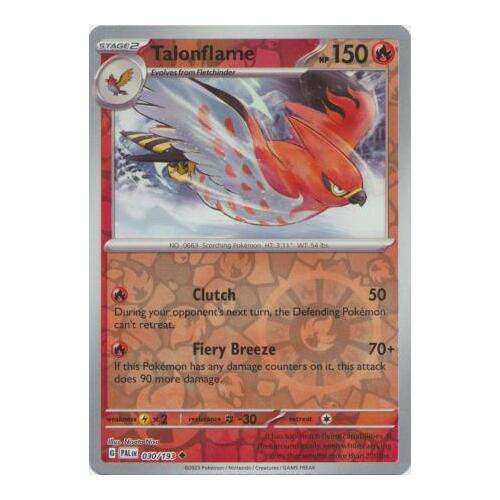 Talonflame 030/167 SV Paldea Evolved Reverse Holo Uncommon Pokemon Card NEAR MINT TCG