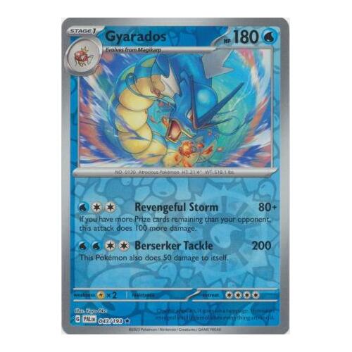 Gyarados 043/167 SV Paldea Evolved Reverse Holo Rare Pokemon Card NEAR MINT TCG