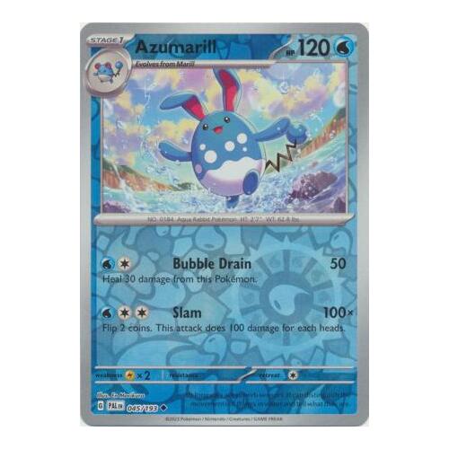 Azumarill 045/167 SV Paldea Evolved Reverse Holo Uncommon Pokemon Card NEAR MINT TCG