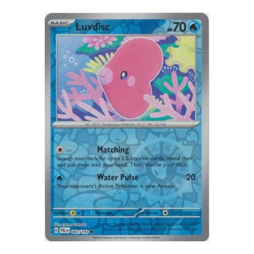 Luvdisc 047/167 SV Paldea Evolved Reverse Holo Common Pokemon Card NEAR MINT TCG