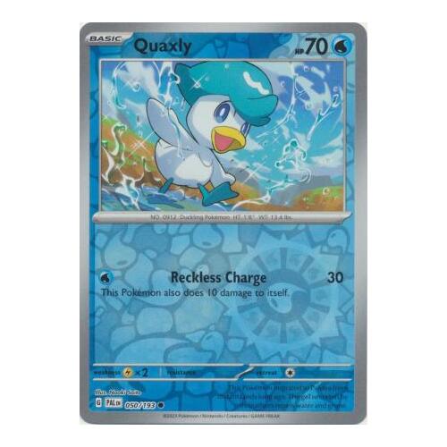 Quaxly 050/167 SV Paldea Evolved Reverse Holo Common Pokemon Card NEAR MINT TCG