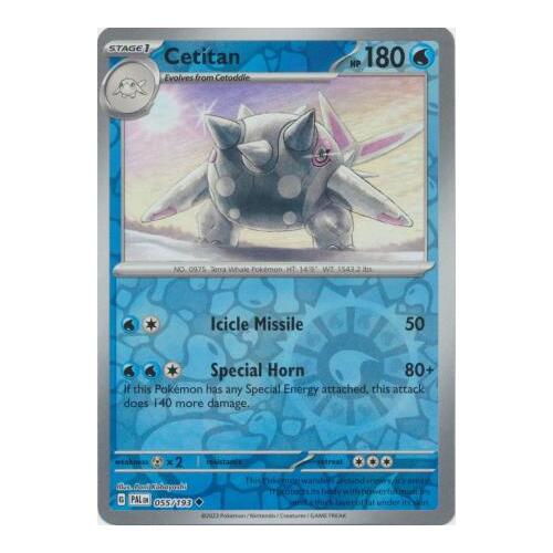 Cetitan 055/167 SV Paldea Evolved Reverse Holo Uncommon Pokemon Card NEAR MINT TCG